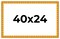 40x24 Bamboo Picture Frame with UV-Resistant Acrylic & Acid Free Backing, Available in 4 Finishes - Brown, Black, Gold, and Natural